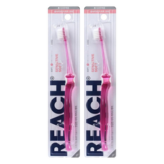 REACH 麗奇 齒科專家14°抗敏感護齦牙刷 顏色隨機, 1入, 2支