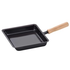 Chitose 日本製鐵製木柄雞蛋餅平底鍋 18cm - 快速導熱, 1支