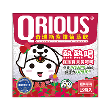 QRIOUS 奇瑞斯 紫錐菊萃飲 草莓 EIAA及USDA雙認證 無添加人工香料、色素、防腐劑, 3.5g, 15包