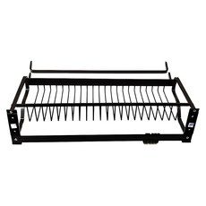 DANLE 丹樂 多功能毛巾架 57cm 黑色雙桿 1盒, 黑色