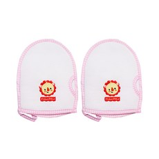 Fisher-Price 費雪 沐浴手套 粉紅色 無撚紗材質 親膚柔軟 適合肌膚敏感者, 2個