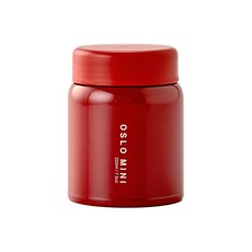OSLO 迷你食物保溫罐 220ml - 熱和冷, 紅色, 1個