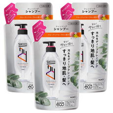 Kao 花王 SUCCESS 24 弱酸性去味洗髮精 花香 補充包, 280ml, 3包