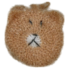 MasterClean 韓風手編洗碗巾, 小熊淺咖色, 3個, 1包