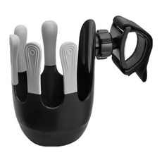 Nipper 廣口推車杯架，尺寸L14 x W8 x H12 cm, 黑色 + 灰色, 1個