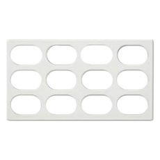 Betty's 焙蒂絲 12孔橢圓造型達克瓦茲模 340 x 190 x 10mm, PM505, 1個