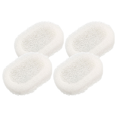 Sedree 海綿肥皂盤，尺寸11.5cm x 8.5cm x 3cm, 白色, 4個