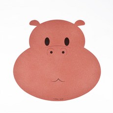 rubber anne MlT軟式珪藻土地墊 10秒瞬吸 頂級工藝 台灣製造 天然抗菌材質, 橘色馬河, 1個, 45 x 48cm