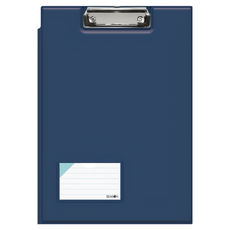 SEASON Paper&Gift 四季紙品禮品 筆插丹麥夾, U型筆插設計 可置入收納文件 掛勾強夾 紙張保護角, 藍色, 1個