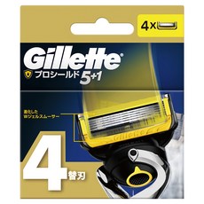 Gillette 吉列 原廠公司貨 ProShield鋒護系列 刮鬍刀頭, 4個, 1盒