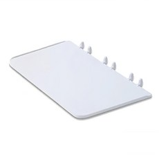 42洞洞樂長型置物層板 簡約設計 輕鬆擴充洞洞板收納空間 適用於客廳、臥室、書房, 1入, 白