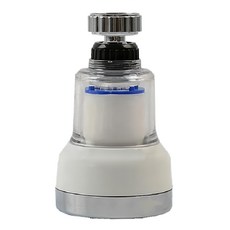 WE CHAMP 2段式水龍頭萬向增壓濾 節水器, ABS+不銹鋼+PP材質, 尺寸: 12*7*18CM, WTB-891