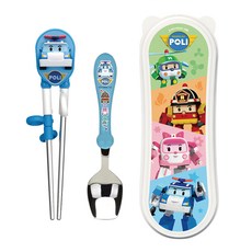 Edison 不鏽鋼筷匙組 右手用, 盒子, 盒子 + 湯匙 + 筷子, 1組, 波力救援小英雄