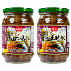 龍宏 梅汁脆瓜, 410g, 2罐