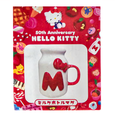 Sun Art 陶瓷馬克杯 Kitty 50週年 200ML, 牛奶罐造型 白色, 1個