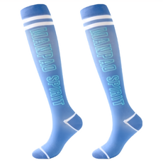 PORA BELLA 亮眼運動壓力襪 女款, X082, 藍色