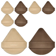 Solone 奶霜慕斯氣墊粉撲, 4個, 扇形