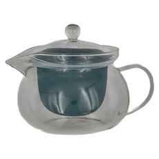 SANCERA 陶瓷濾網茶壺 玻璃壺 Set 耐熱玻璃, 孔雀綠, 1組