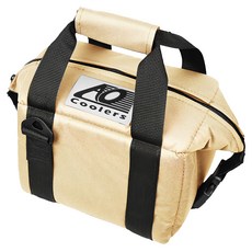 AO Coolers 12罐型 經典帆布保冷包, 帆布材質 美國製造, 14 x 7 x 12英吋, 沙色, 1個