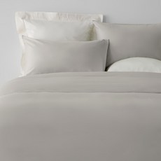 HOLA 和樂家居 PALETTE250織素色純棉被套, 卵石灰