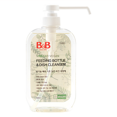 B&B 奶瓶餐盤洗潔精 600ml，含樹梅醋，純素, 1瓶