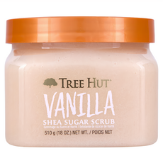 Tree Hut 樹上小屋 乳油木蜜糖身體磨砂膏 Vanilla 溫和去角質 深層滋潤, 510g, 1件