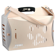 CrazyPAWS 瘋狂爪子 V2 ECO環保寵物外出摺疊提箱, L(44 x 23.5 x 38cm), 杏色, 1個