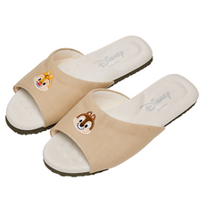 CHIP 'N' DALE 奇奇蒂蒂 成人 DN電繡室內拖鞋, 27cm, 奶茶色
