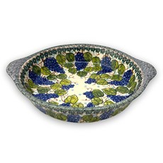 KALICH 波蘭陶 中世紀葡萄系列 雙耳烤盅, 多色, 1個