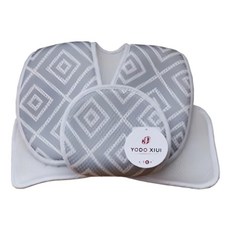 YODO XIUI 透氣防髒四季通用 夏季涼感透氣網眼手推車涼墊, 灰色, 1個