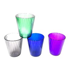 Toppuror 泰浦樂 費歐斯可微波飲料杯 370ml PET材質 耐熱-20°C~120°C, 4個, 1組