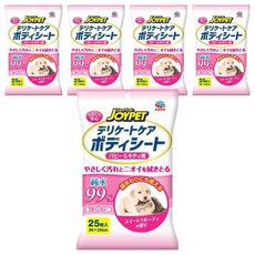 JOYPET 寵倍家 無添加擦拭巾 幼貓幼犬用 99%純水 25入, 25張, 5包