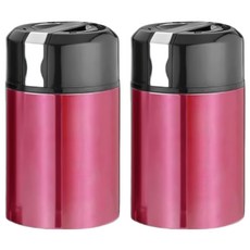 新錸家居 神奇不鏽鋼內層304燜燒壺, 亮玫紅, 2個, 1L