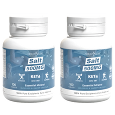 Vita 機能型鹽錠 100顆 500mg 運動補給鹽分 澳洲海鹽成分 無添加人工色素及防腐劑, 2罐