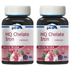保佳兆 螫合鐵複合膠囊 HQ Chelate Iron，美國製造, 60顆, 2罐