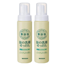 MIYOSHI 無添加泡沫洗顏乳 泡沫細緻 易沖洗 日本製, 200ml, 2瓶