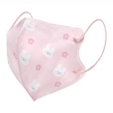 CHENYU 辰昱 3D醫療透氣口罩 13 x 10cm 7~12歲, 櫻花粉兔兔, 30片, 1盒