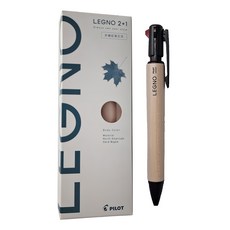 PILOT 百樂 LEGNO 2+1按鍵式多功能筆，北美硬楓木材質, 灰色, 1支