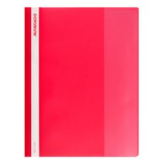 DaTaBanK 三田文具 2孔商業資料夾, A4, PP材質, 耐用環保, 輕薄設計, 方便好攜帶, 紅色, 12本