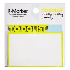 知音文創 i-Marker 文字事務便利貼, TO DO LIST, 1本, 50張