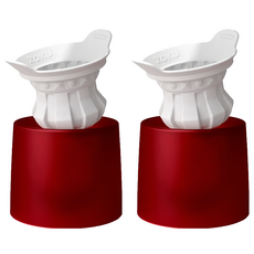 ZOKU 製冰模具 2個, 皇冠 白色 + 紅色, 1組