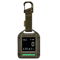 CARGO container 一氧化碳溫濕度偵測器, 軍綠色, 1個