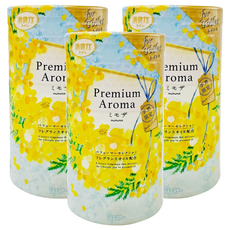 ST 雞仔牌 消臭力 芳香消臭劑 贅澤浴廁消臭力 黃花含羞草 日本原裝進口, 400ml, 3瓶