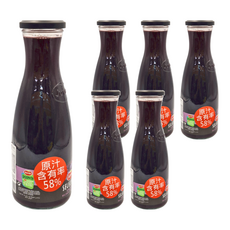 Juver 茱兒 紅葡萄汁, 原汁含有率58%, 850ml, 6瓶
