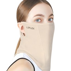Leflex 防曬面罩, 1個, 膚色