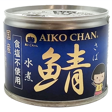 AIKO CHAN 伊藤食品 無鹽水煮鯖魚罐, 190g, 1罐