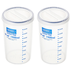 KEYWAY 聯府 日常5*8密封罐, 2個, 2 個容器 + 2 個蓋子