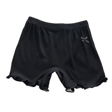 愛北鼻 女童防走光安全褲, 柔軟親膚, 多色可選, 台灣製造, 100碼, 黑色