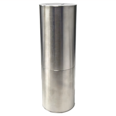 UNIFLAME 不鏽鋼筷桶, 大容量, 帶瀝水孔, 銀色, 1個