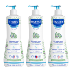 mustela 慕之恬廊 嬰兒洗髮沐浴雙潔乳, 750ml, 3瓶